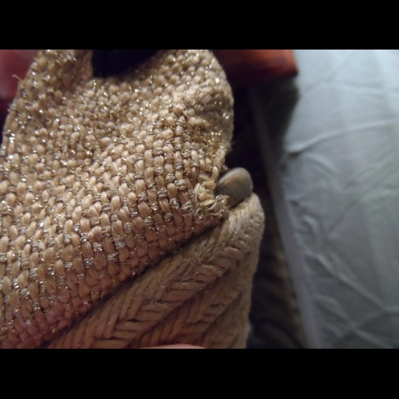 Christian Louboutin Black Leather Wedge Espadrilles w/Ankle Tie Detail Size 40. - Picture 7 of 12